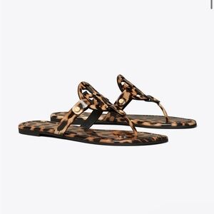 Tory Burch Miller Patent Leopard Sandal